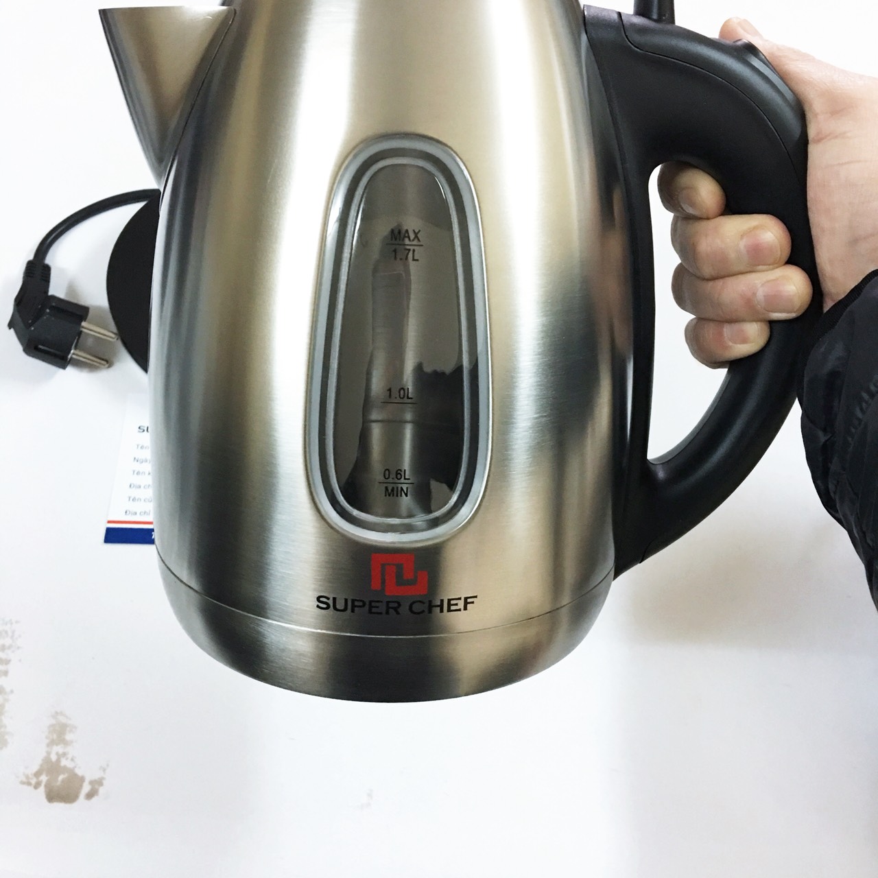 Bình đun siêu tốc 1.7L inox cao cấp SuperChef SC- KS1732