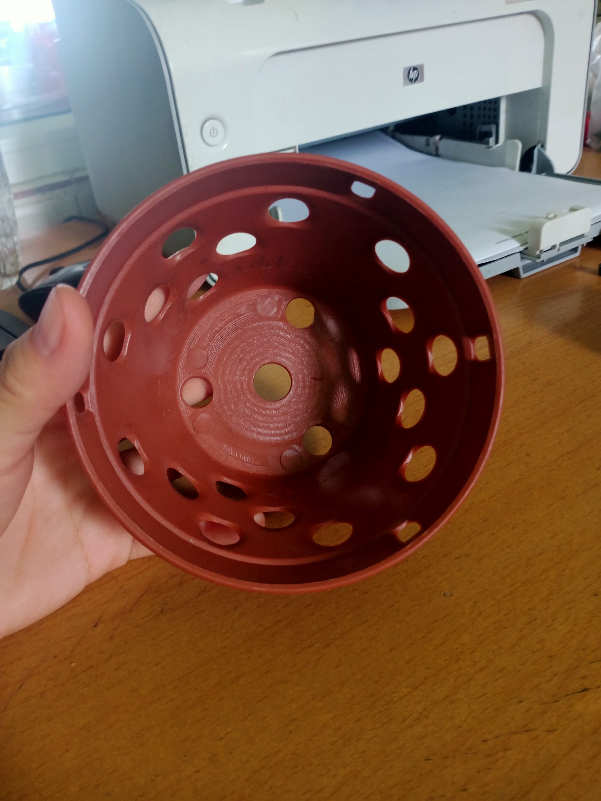 Chậu nhựa trồng lan giả gốm phi 12 cm