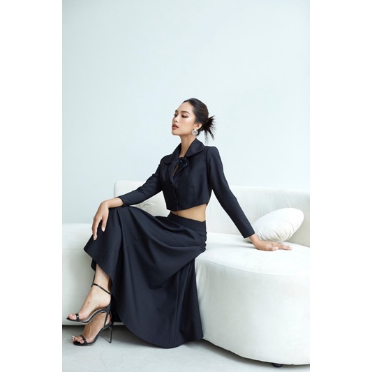 LALLA - Chân váy dài Amy xoè nữ
