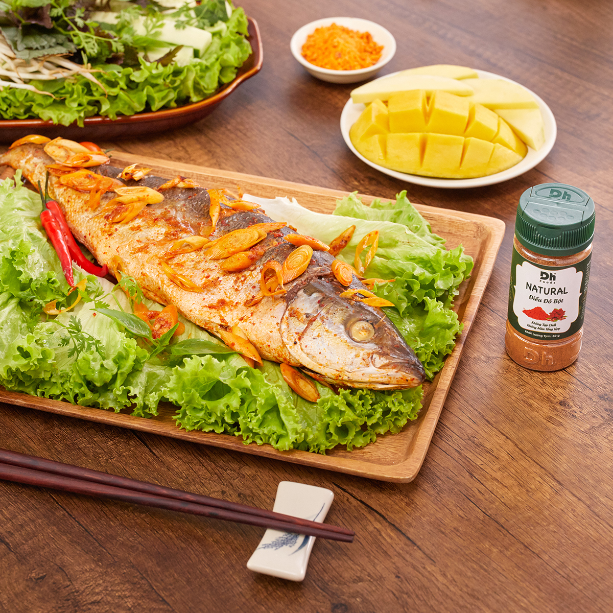 Combo 2 hũ Natural Điều đỏ bột 50gr Dh Foods