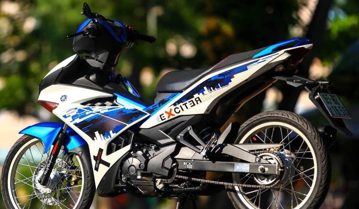 Tem Rời Ex 150 Thành Phố Trắng Xanh - Mẫu Mới Tặng Logo