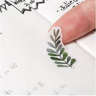 Bộ 3 tấm sticker nhãn dán lá cây