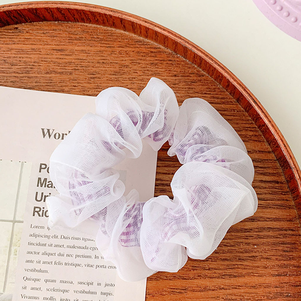 Cột tóc vải Scrunchies Caro mây CT60