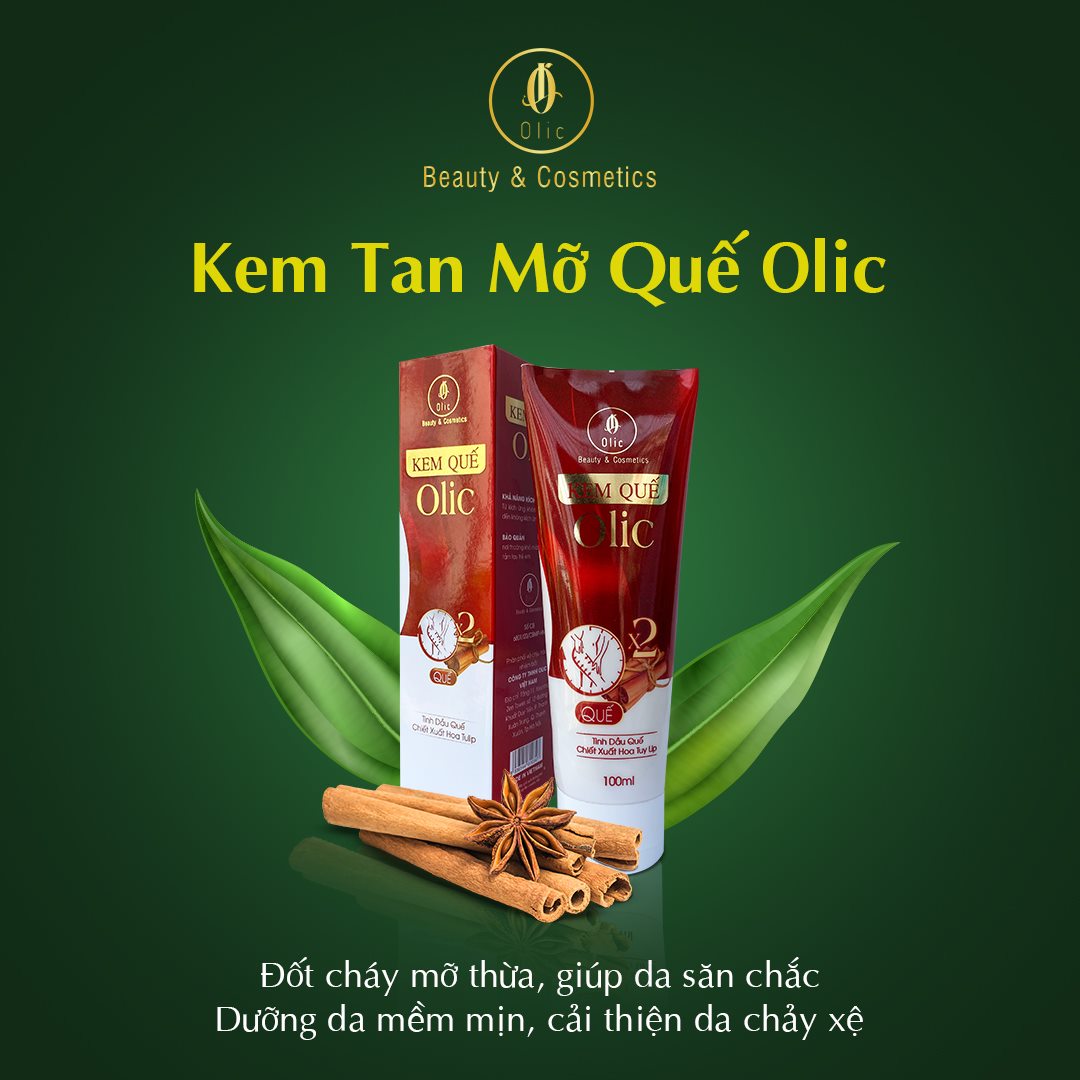 KEM TAN MỠ OLIC - Đánh tan mỡ thừa bụng, mông, đùi, cánh tay 100ml