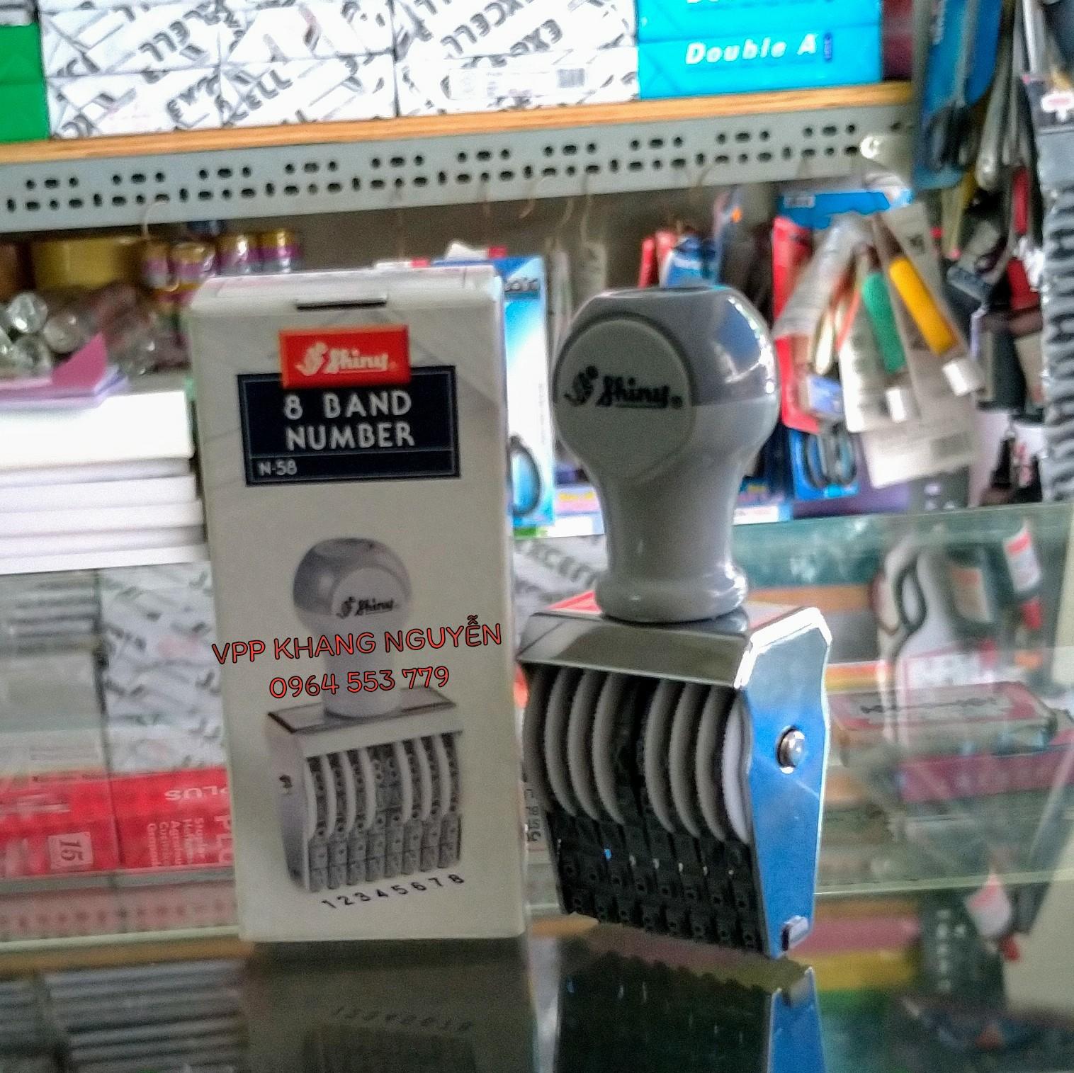 Dấu Cao Su Shiny N-58 (8 Số - 3mm)