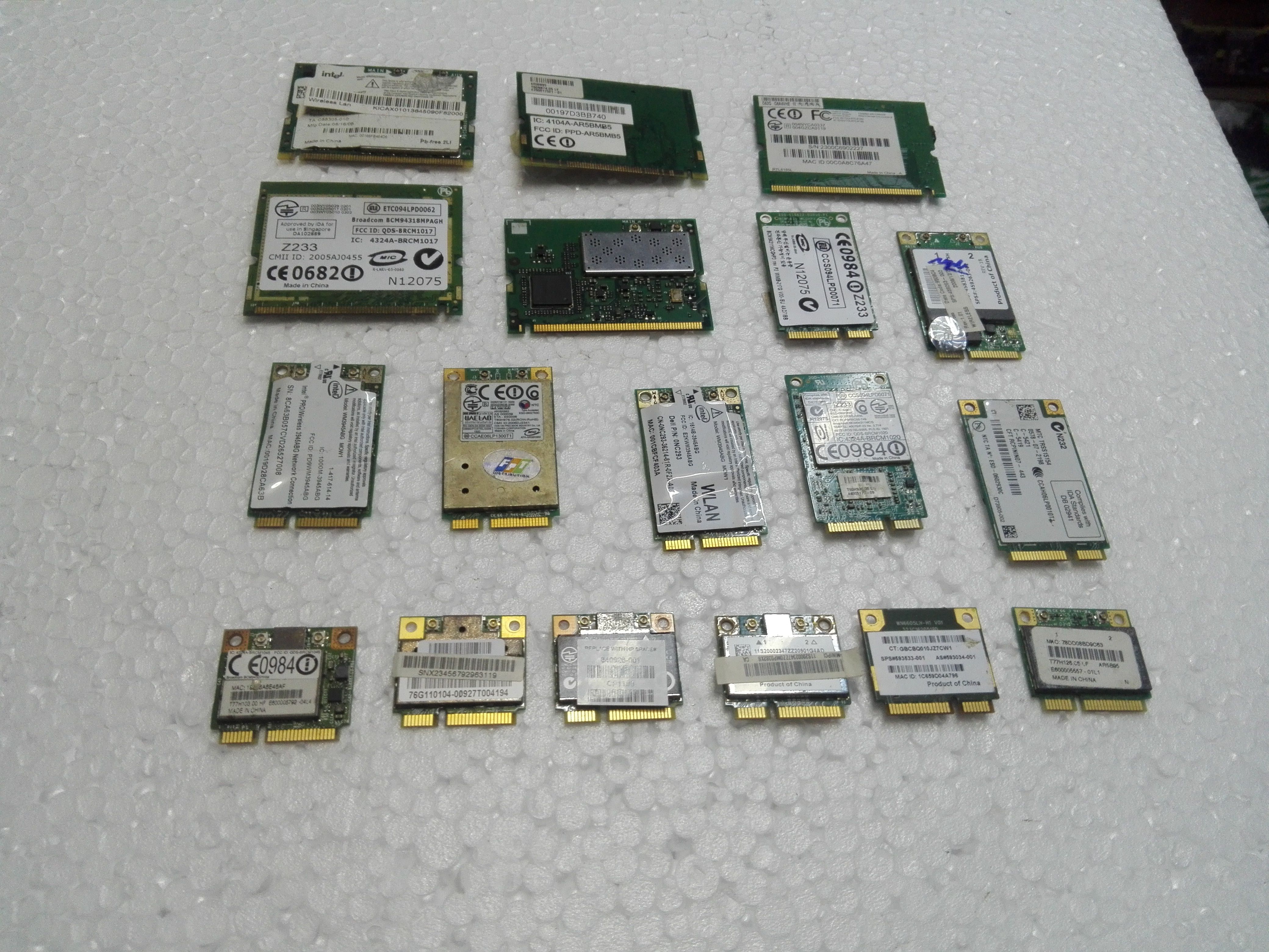 Card WIFI Máy Laptop chuẩn Mini PCI-E