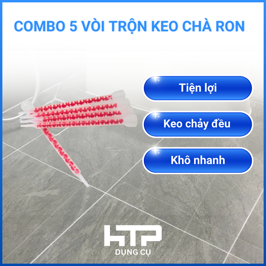 Combo 5 vòi trộn keo ron 2 thành phần