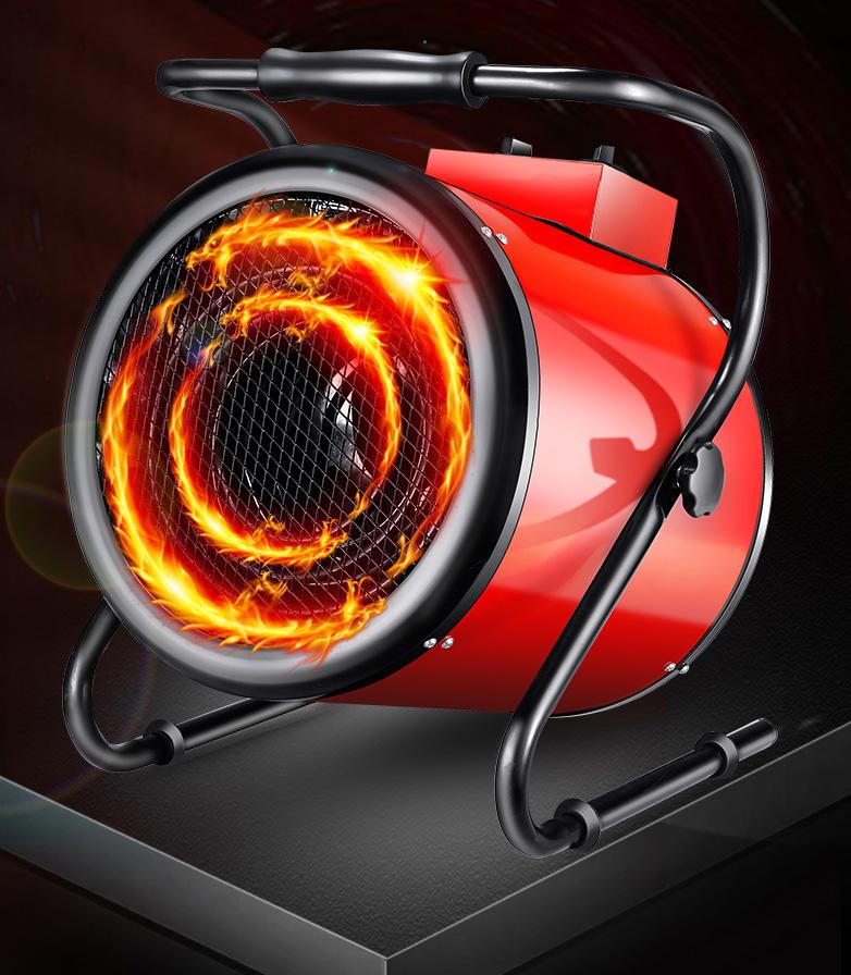 Máy sấy gió nóng bằng điện trở mini 3kw