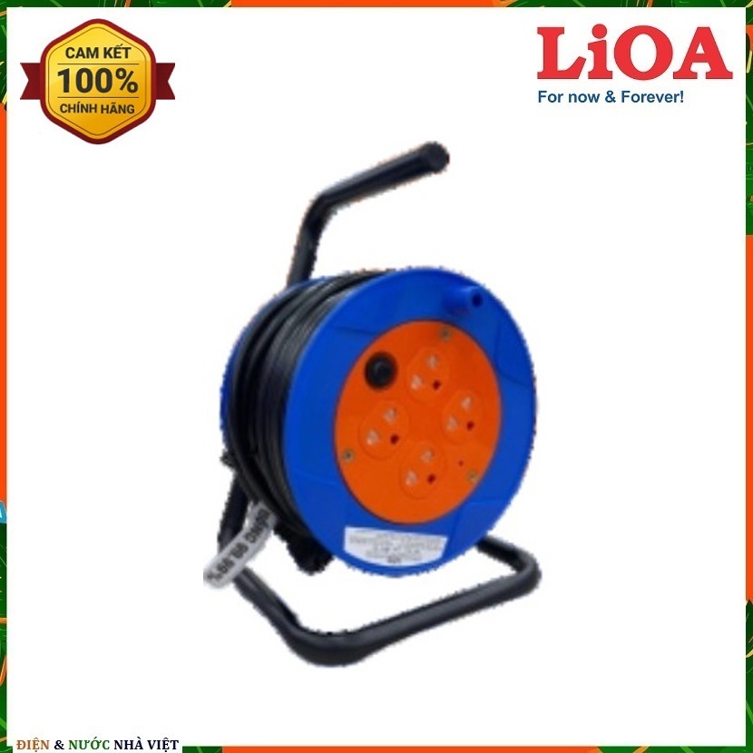 Ổ cắm lioa qn15-2-15a đa năng quay tay - màu ngẫu nhiên