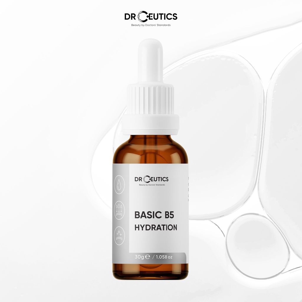 Tinh Chất Cấp Ẩm và Phục Hồi Da Chuyên Sâu Cho Da Dầu Mụn DrCeutics B5 Basic Hydration 5% 30g