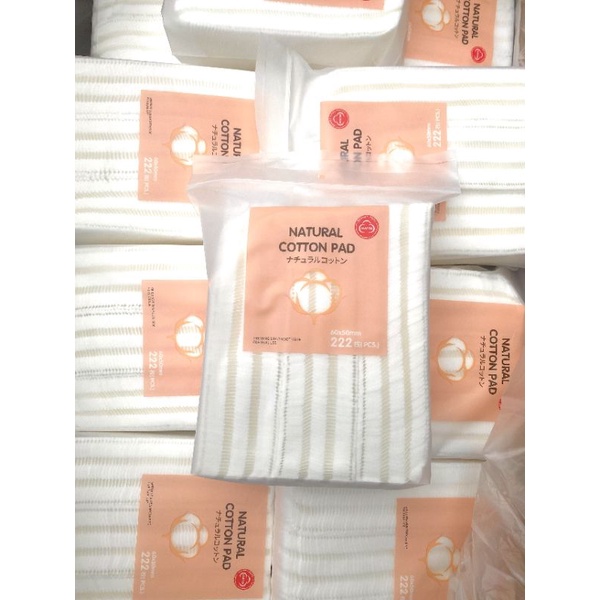 Bông tẩy trang 3 lớp Cotton Pads Túi 222 miếng