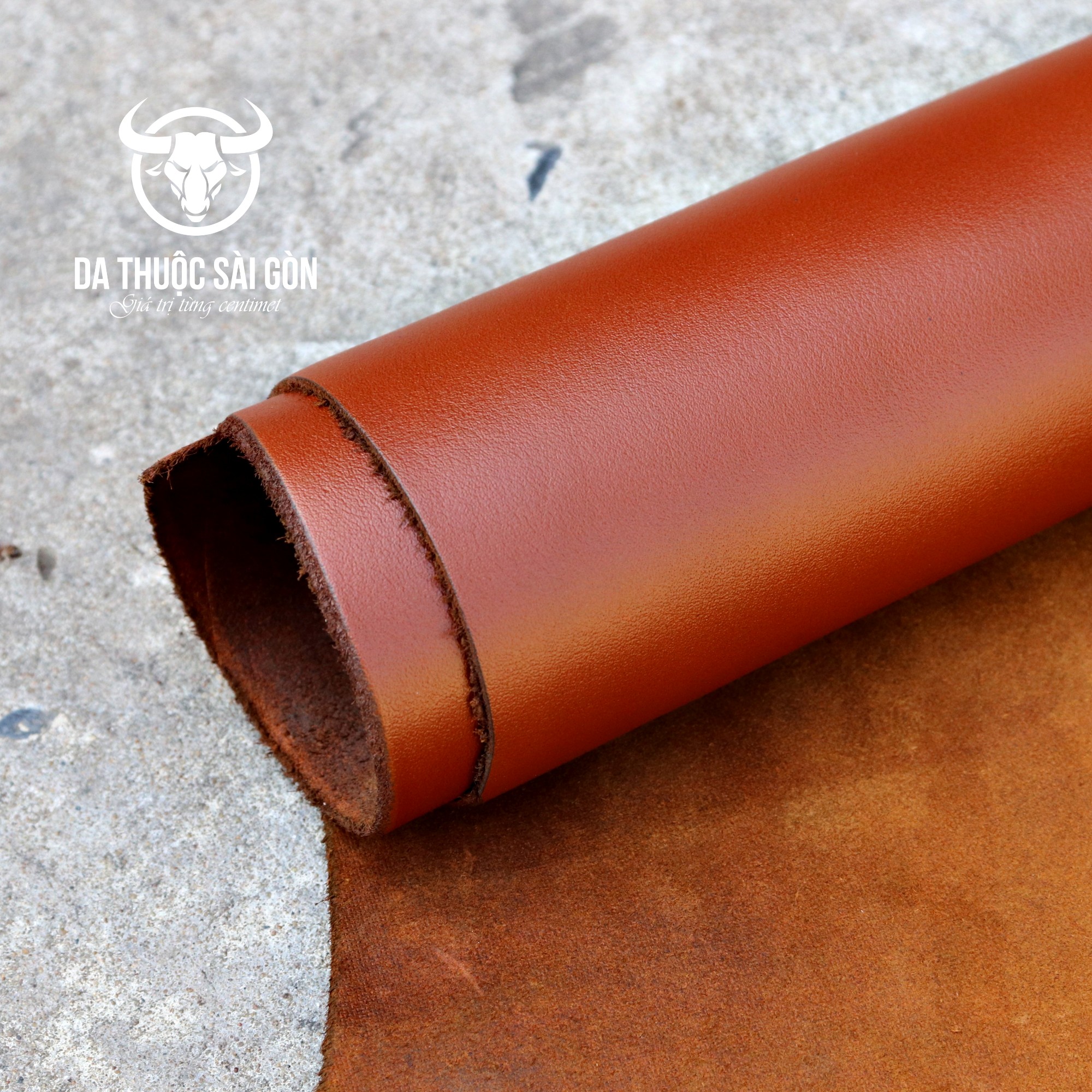 Leather cow Nappa Brown luxury brand cow leather belongs to Saigon, quality moccasins flexible, độ thickness 1.6mm-1.8mm, fit garment bags, wallets, leather