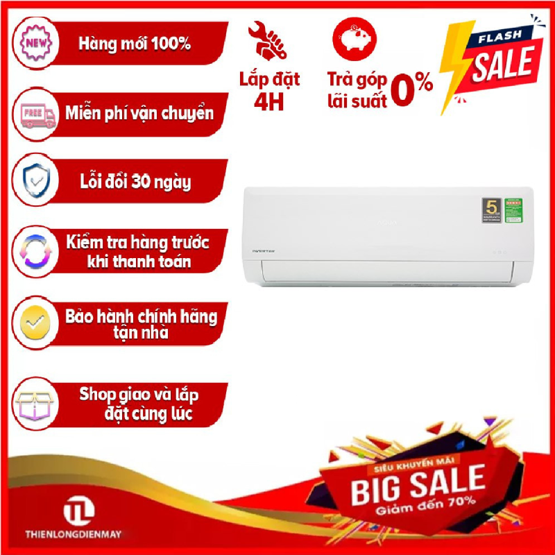 Bảng giá Máy lạnh Aqua Inverter 1hp 8500BTU AQA-KCRV9WNZ