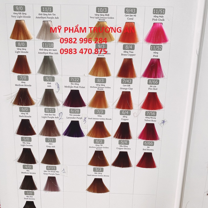 MÀU NHUỘM TÓC COLORLINE ĐỦ MÀU