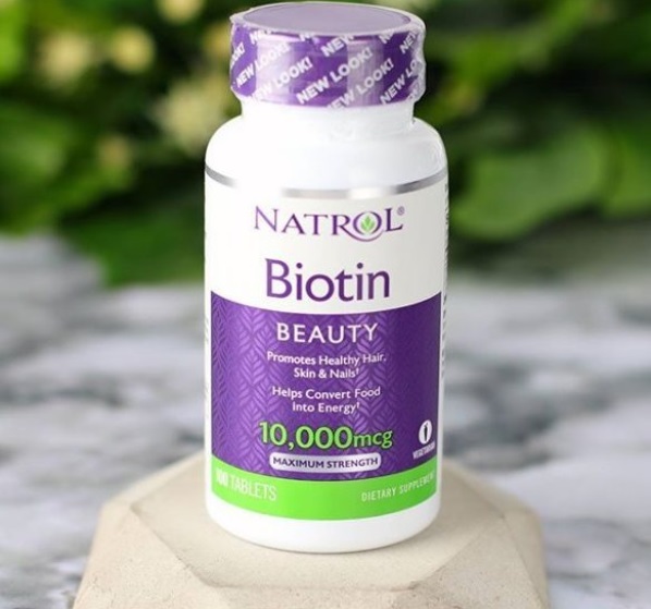 Viên uống khỏe tóc Natrol Biotin 10.000mcg Maximum Strength (100 viên)