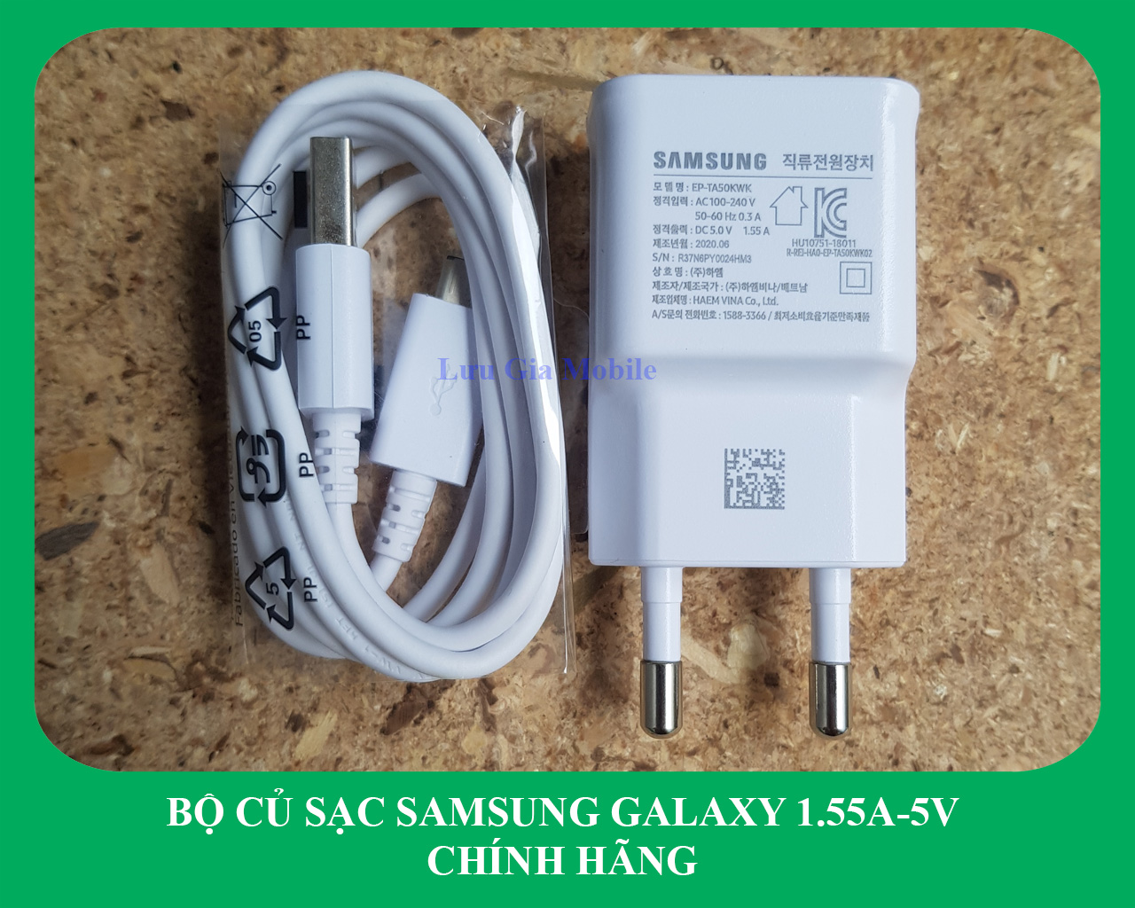 [1.55A-5V] Bộ củ sạc Samsung M10 công ty | Galaxy A10 công ty
