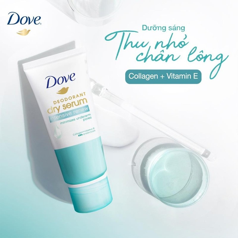[Mã SKAMCLU9 giảm 10% đơn 100K] Kem Khử Mùi Dove Tinh Chất Serum Dưỡng Sáng 50ml