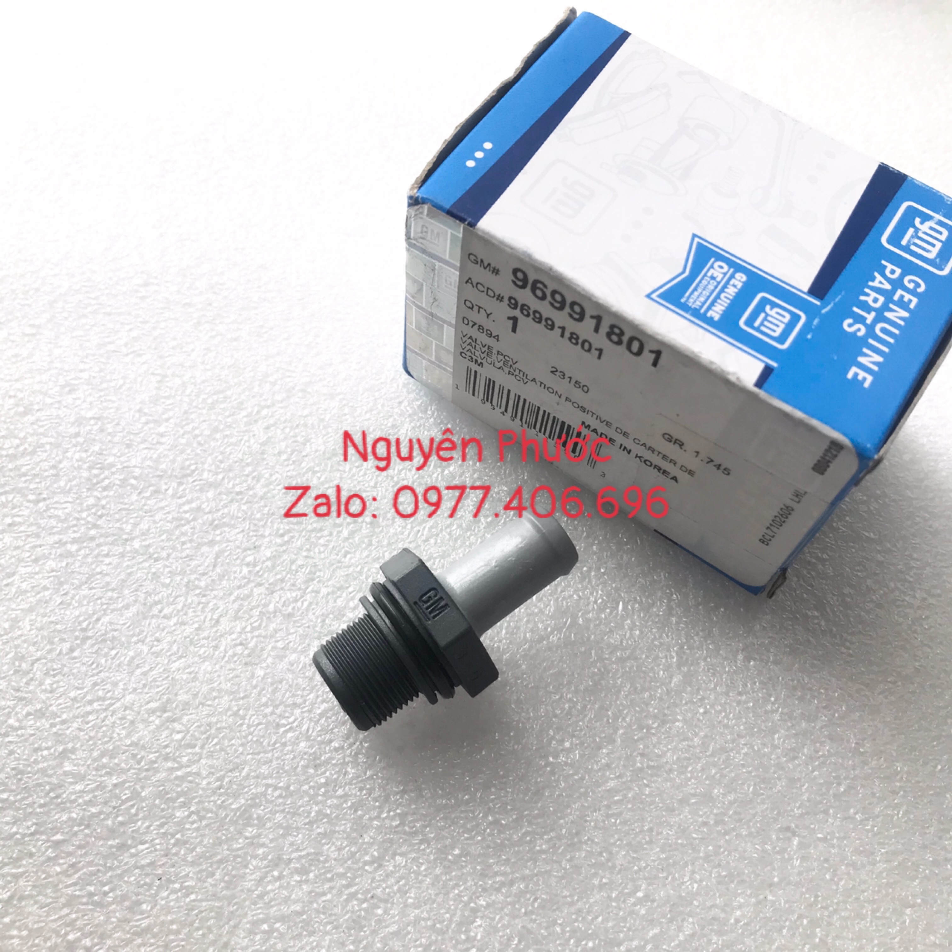 Van hơi thừa/ van một chiều thông hơi nắp giàn cam chevrolet spark m300 /matiz 4 - hàng xịn gm chính hãng: 96991801