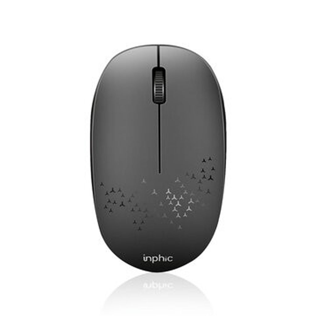 Chuột Không Dây Bluetooth Mini Inphic E5B 1200DPI chuột không tiếng ồn màu đen