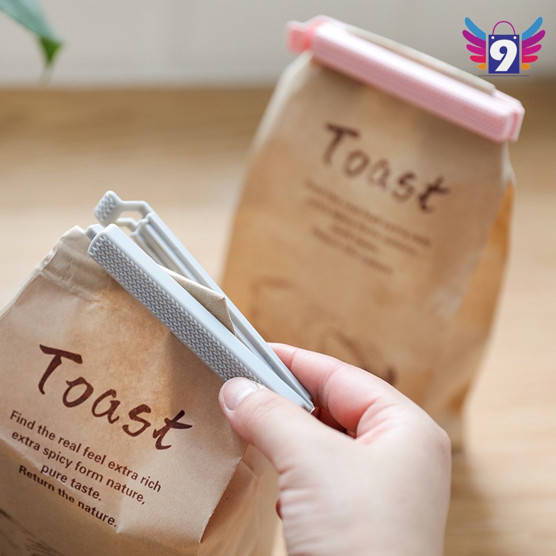 [3-5/8 Hoàn Tiền 25%] - [HCM]Set 2 kẹp miệng túi thực phẩm có nam châm dán note tủ lạnh 9STORE