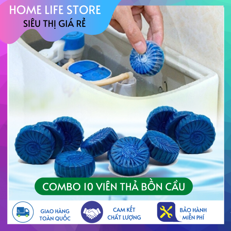 COMBO 10 Viên Thả Bồn Cầu Sạch Khuẩn, Vệ Sinh Bồn Cầu