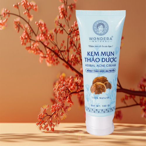 [HCM]Kem Mụn Thảo Dược Wondera Cao Cấp 100g không để lại sẹo thâm