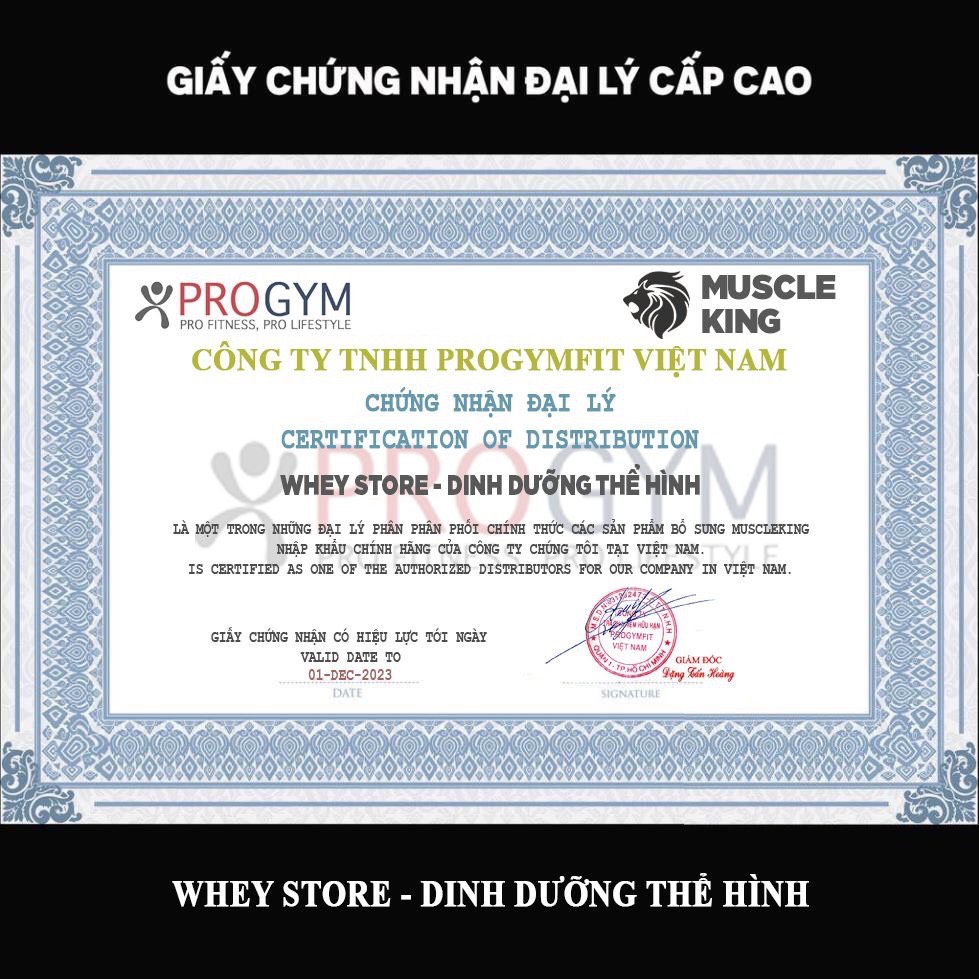 Sữa Tăng Cơ Whey Isolate 2 kg ( tặng shaker ) Muscleking