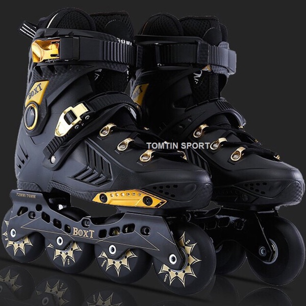 Mua hot sale Giày trượt patin cao cấp hãng BOXT cho thiếu niên và người lớn màu đen vàng có size từ 38-44 phù hợp cả nam và nữ quà tặng sinh nhật và giáng sinh ý nghĩa[TOMTIN SPORT]