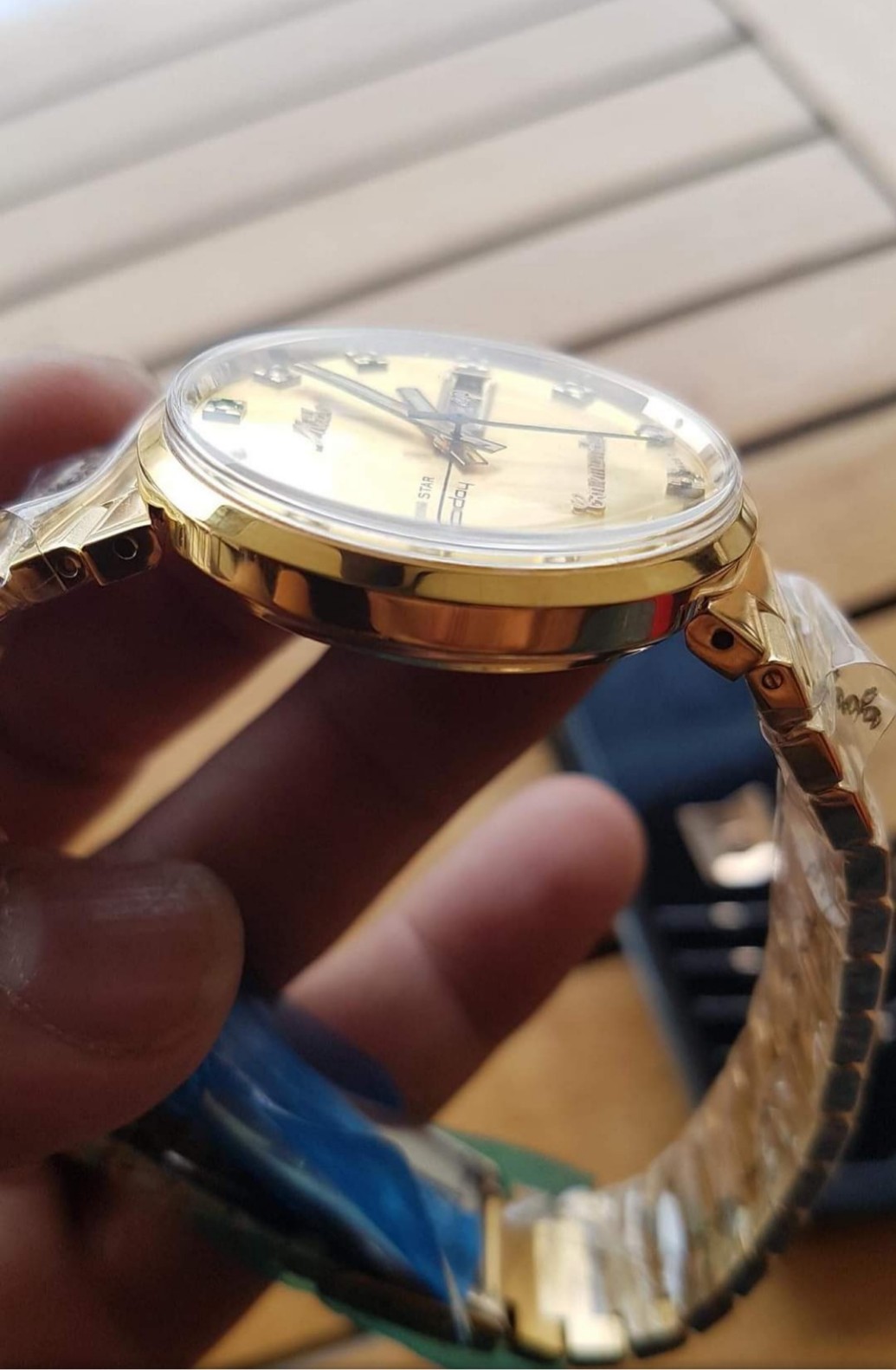 {LAZADA ĐỒNG HỒ HÀNG HIỆU } Đồng hồ Nam Commander Thụy Sỹ Cổ Máy Bọc Vàng 14k