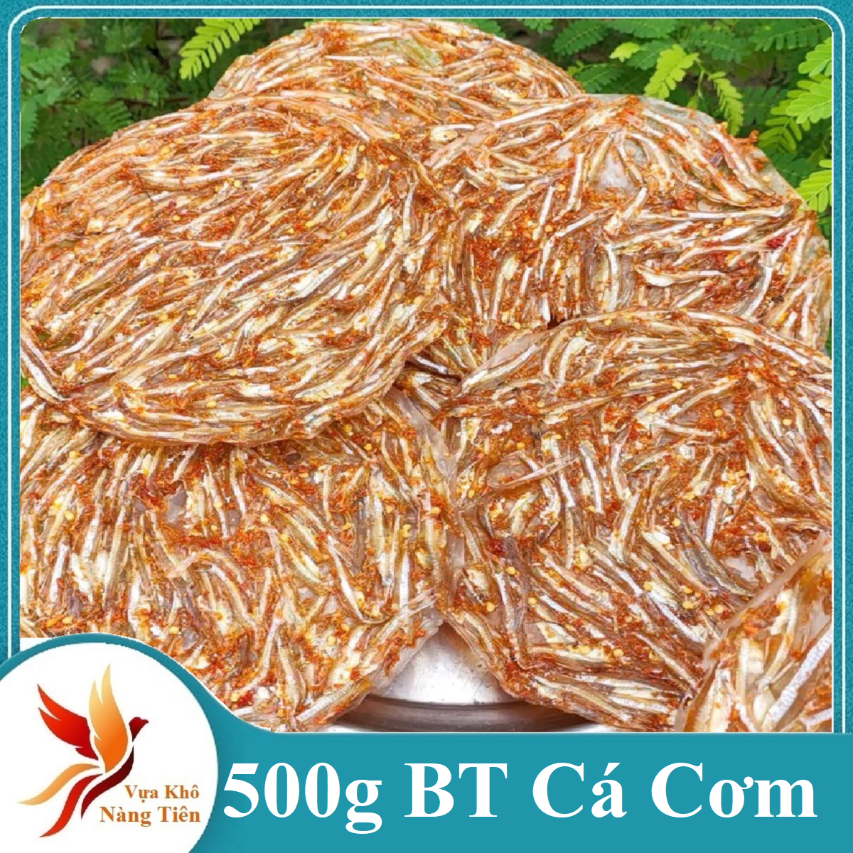 Bánh tráng phủ nhiều cá cơm trắng ngần béo ú -vựa khô nàng tiên