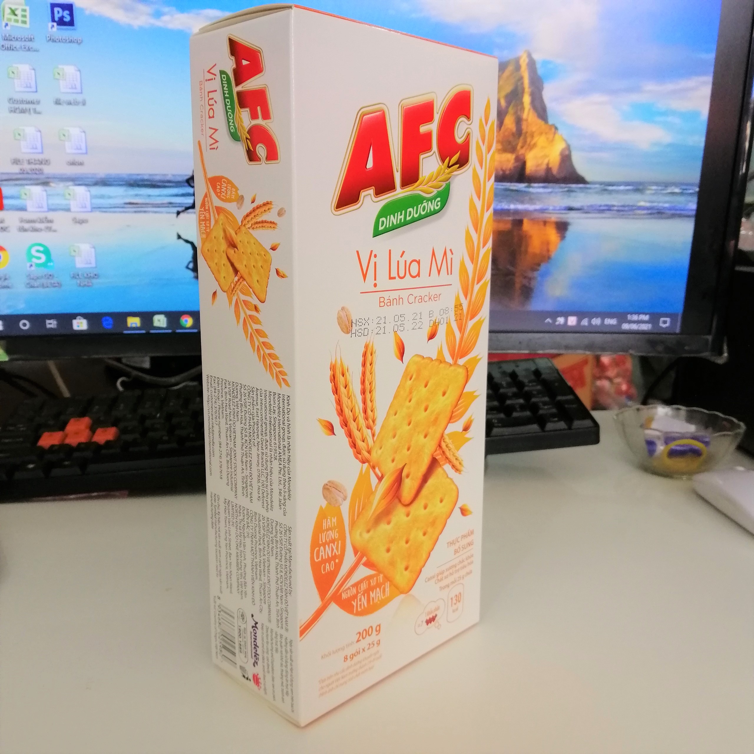 Bánh Cracker AFC Dinh Dưỡng Lúa Mì (Hộp 172g)