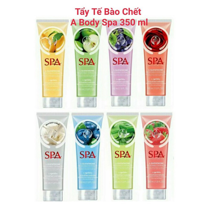[HCM]Tẩy tế bào chết Body Spa mẫu mới hương trái cây 350 ml