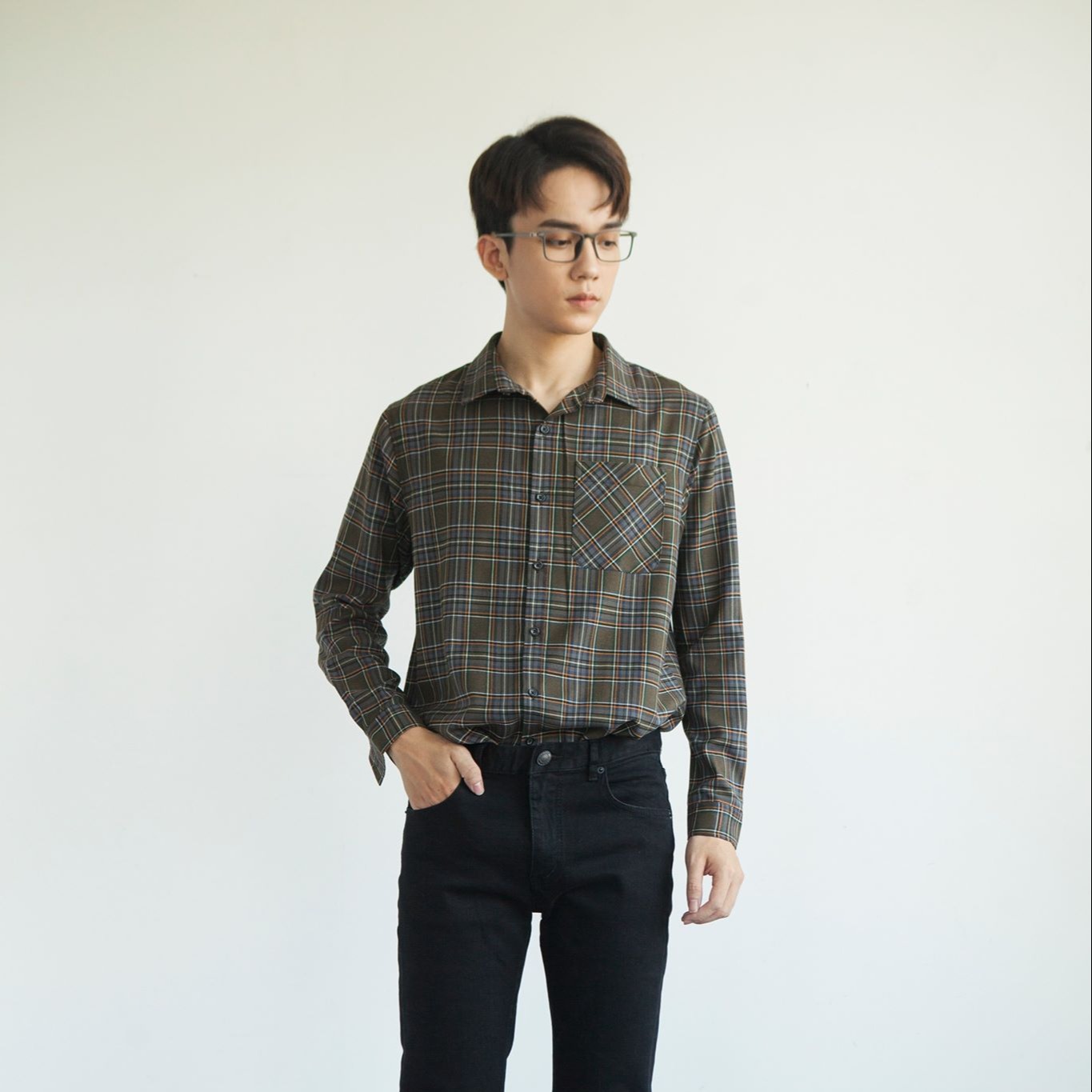 [SALE 70%] Áo Sơ Mi Nam Look Flannel Shirt