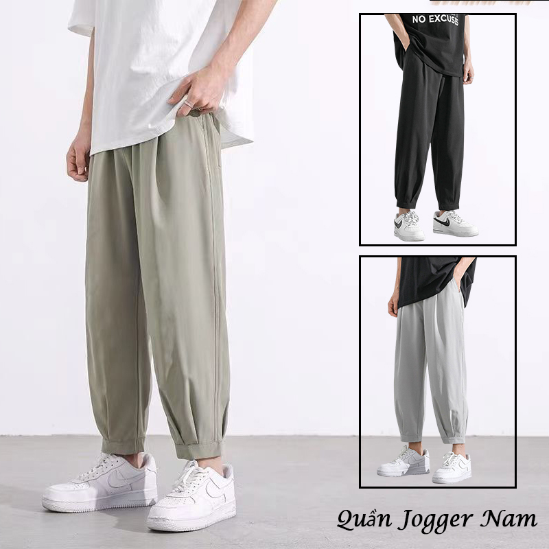 Quần Jogger Kaki Nam Cao Cấp Trơn Bo Gấu 2 Màu Đơn Giản Basic Hot Trend 2024 Thời Trang FASHION4MENHCM QUAN SM004