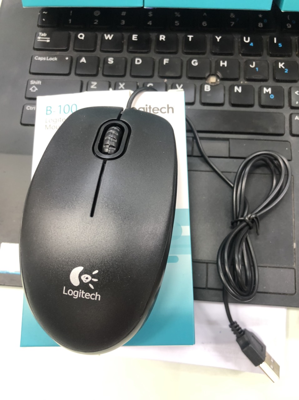 Chuột dây Logitech B100 (Đen)- Mới 100%- Bảo Hành 12 Tháng