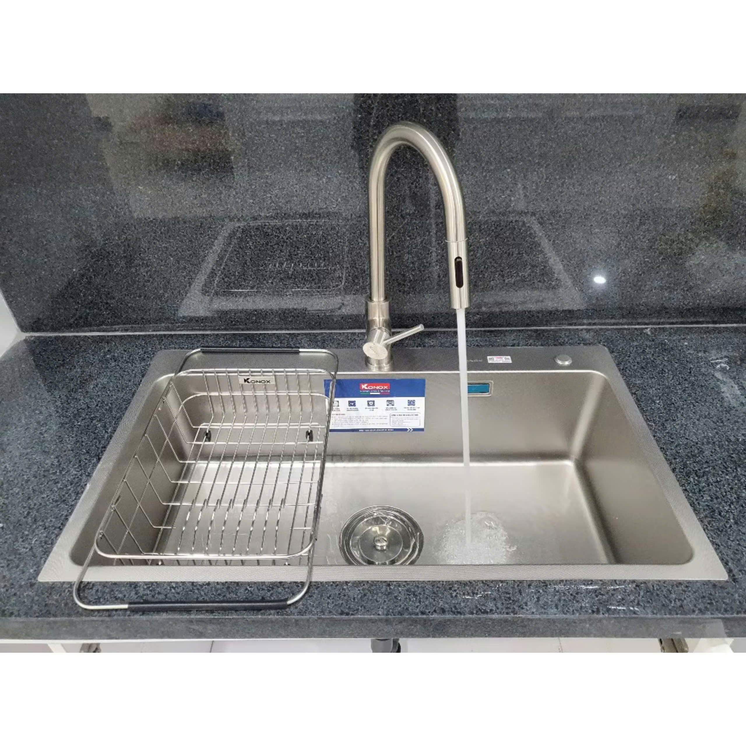 Chậu rửa bát inox 1 hố chống xước Konox KN8248SO Dekor Chậu Rửa Bát Cho Nhà  Bếp Chậu Rửa Bát Tiện Lợi Và Bền Bỉ - Lazada | Lazada.vn