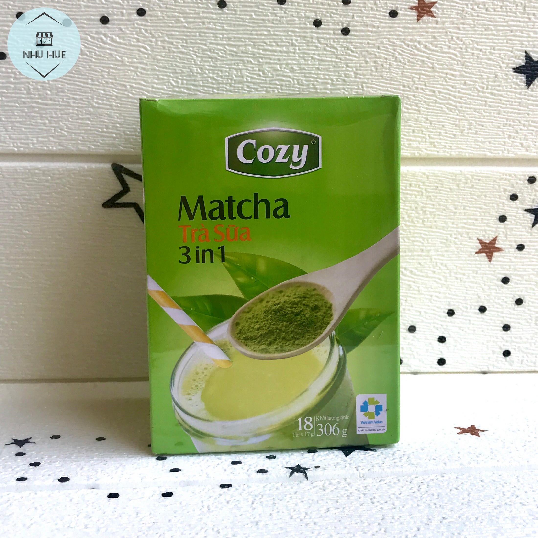 Trà sữa Cozy Matcha 3in1 (hộp 10 gói x 17g)