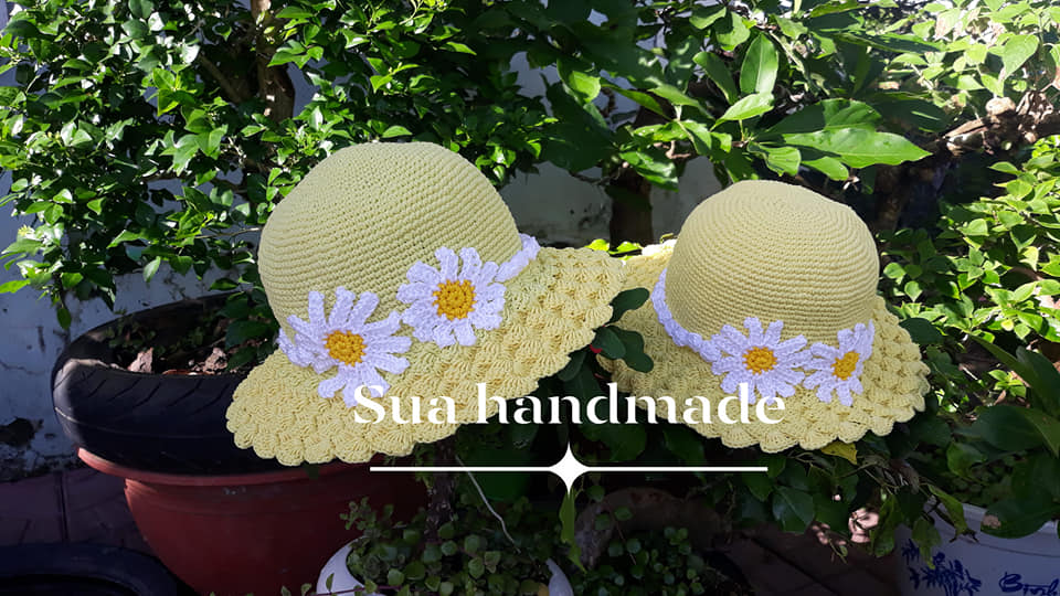 Nón handmade chất liệu sợi thô Việt Nam