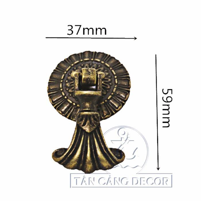 Chốt kéo hoa mặt trời đuôi xòe cổ điển 06 - kt:c5.9cm