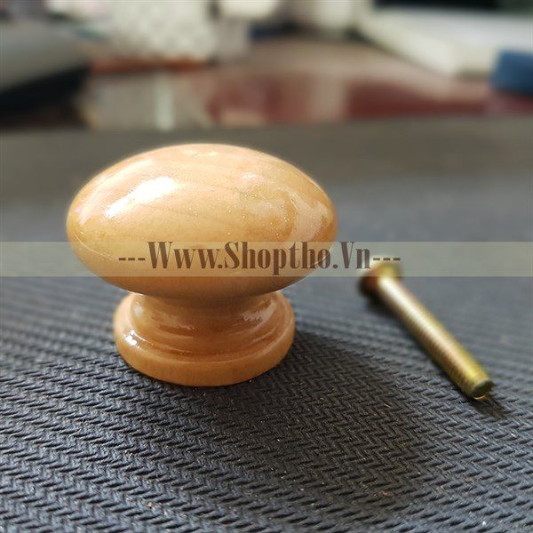 Núm Gỗ Màu Gỗ Sơn Bóng (Set 10 Cái)