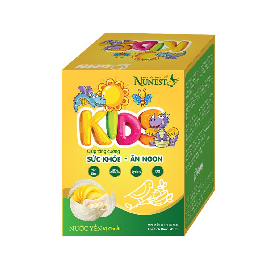Yến Nunest Kid Hương Cam (Lốc 6 lọ x 70ml)