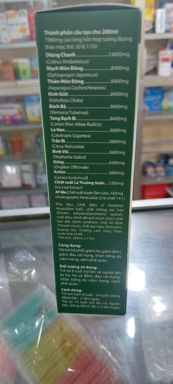 THIÊN MÔN BỔ PHỔI PREMIUM chai 280ml