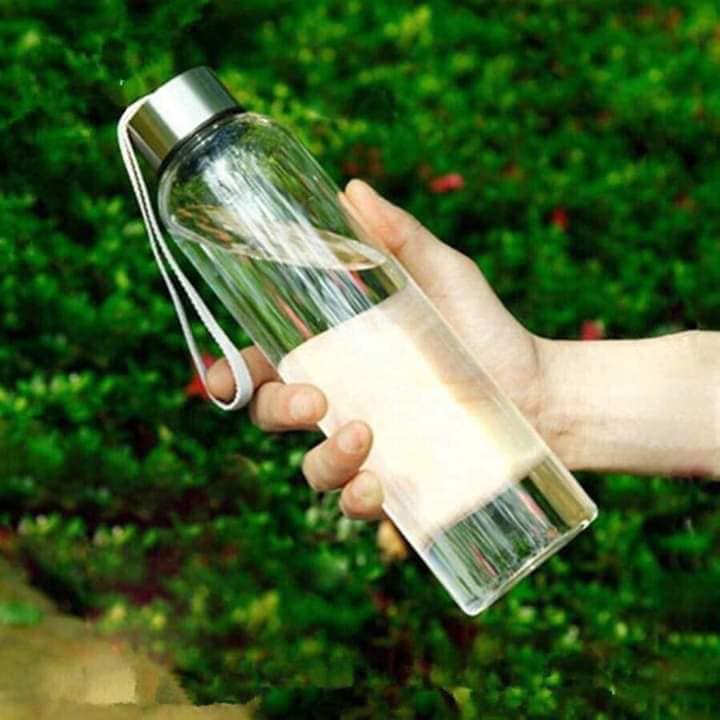Bình nước thuỷ tinh  Detox có dây xách