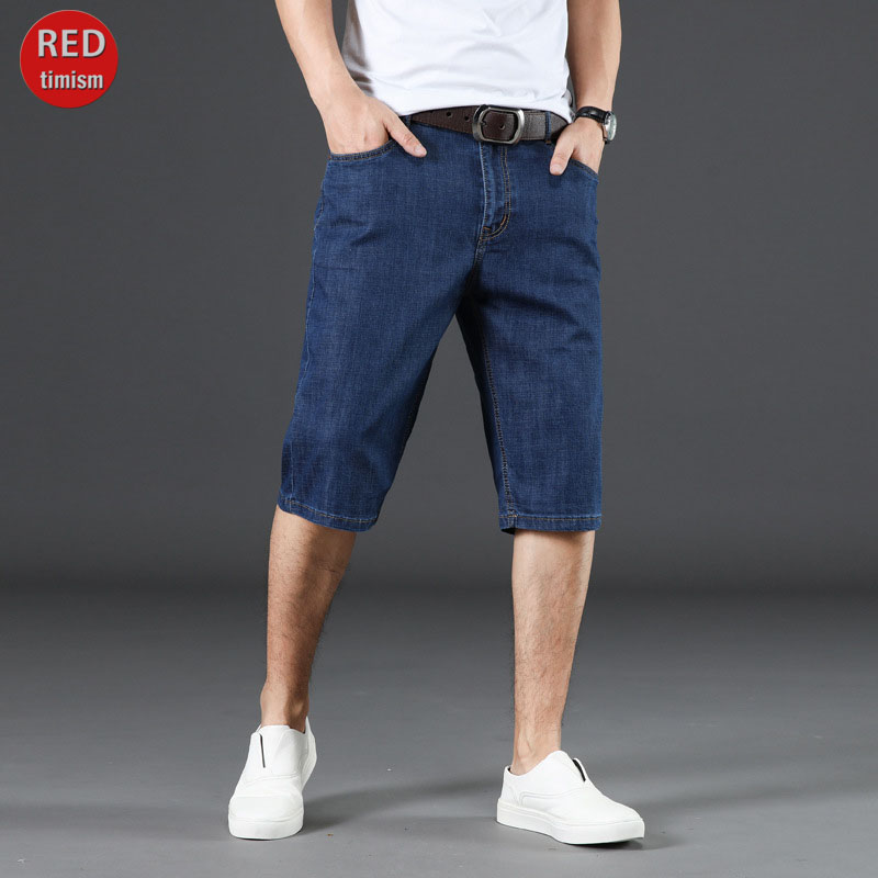 Quần short jean nam redtimism quần đùi ngố nam chất bò 3 màu cơ bản