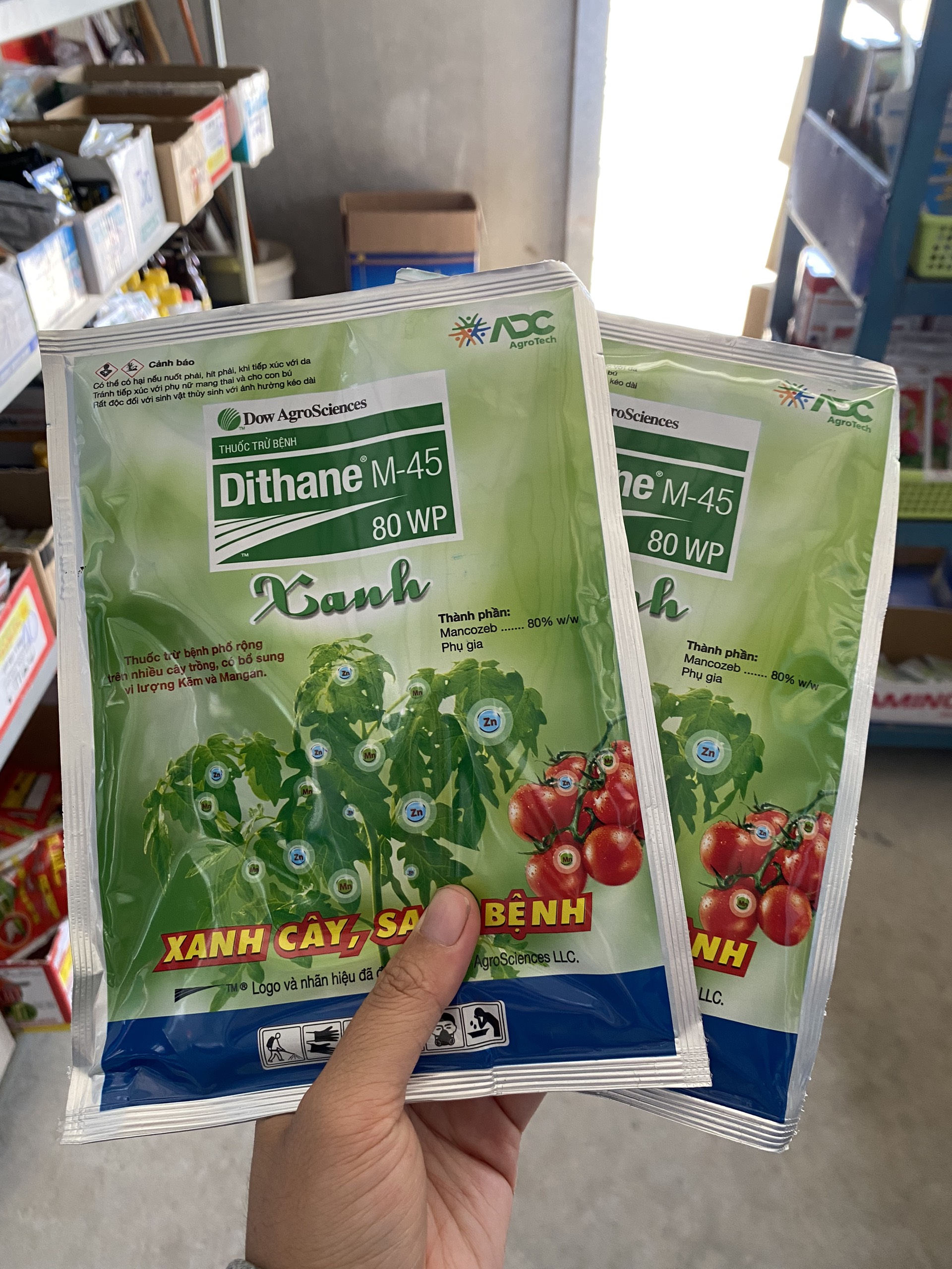 Thuốc Trừ Bệnh Dithane M-45 80WP Mancozeb XANH (100g)