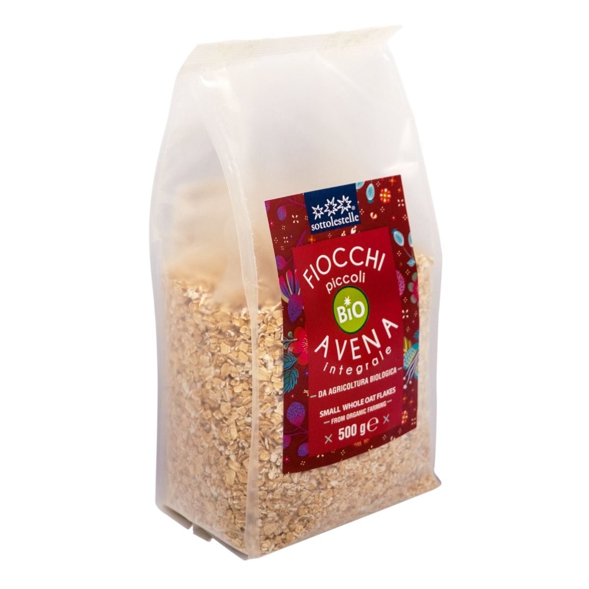 Yến mạch nguyên cám hữu cơ cán vụn Sottolestelle/ Probios Organic Small Whole Oat Flakes 500g