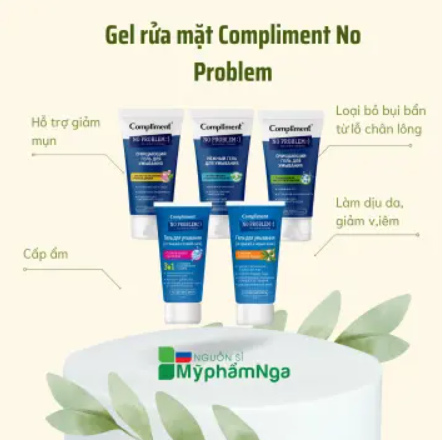 ɡel Rửa Mặt Compliment No Problem Cho Da Nhờn Mụn
