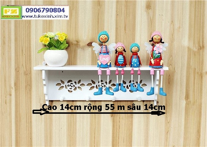 KỆ TREO HOA HỒNG MẪU LỚN 60CM