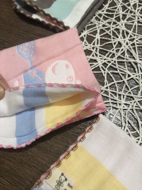 Set 5 Khăn Sữa Sợi Tre Cho BÉ -  Túi Zip Lee Lee Kid