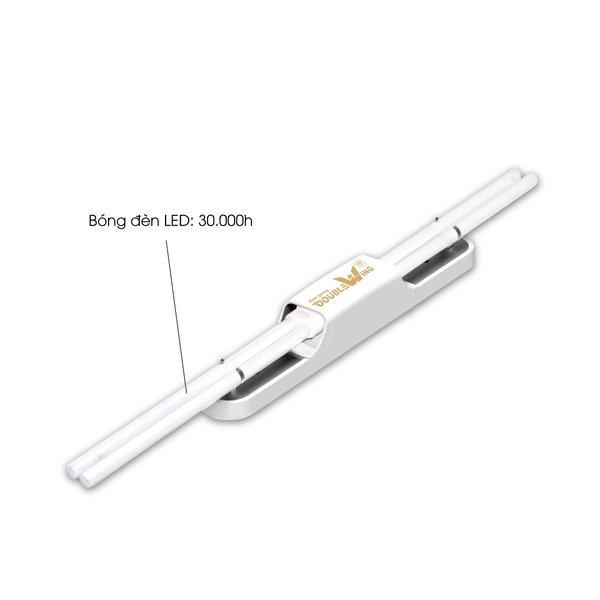 Bộ Đèn LED DoubleWing 2x18W Điện Quang - Bóng Thủy Tinh